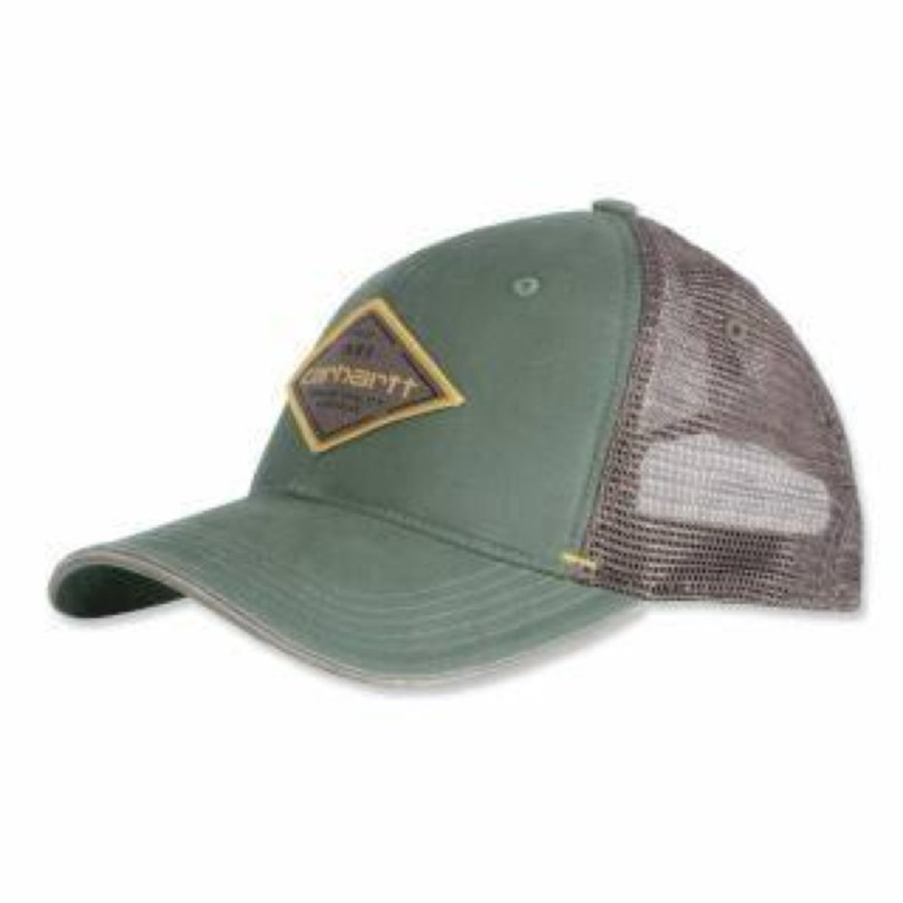 Carhartt Men's Silvermine Trucker Cap Green Preowned